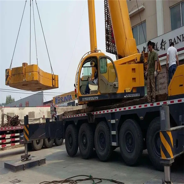 舟山定海当地吊车出租|机器吊装|75吨|工厂搬迁服务